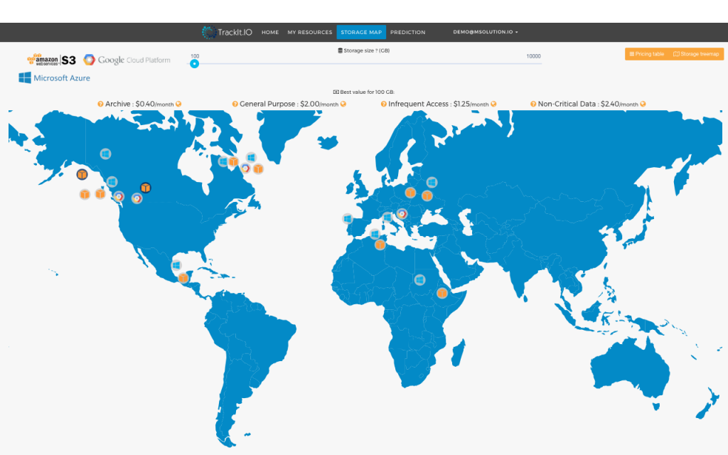 trackit storage map 1