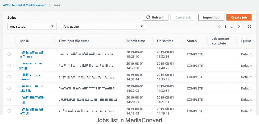VOD Workflow with AWS Elemental 3 Capture d’écran 2020 06 15 à 16.42.40