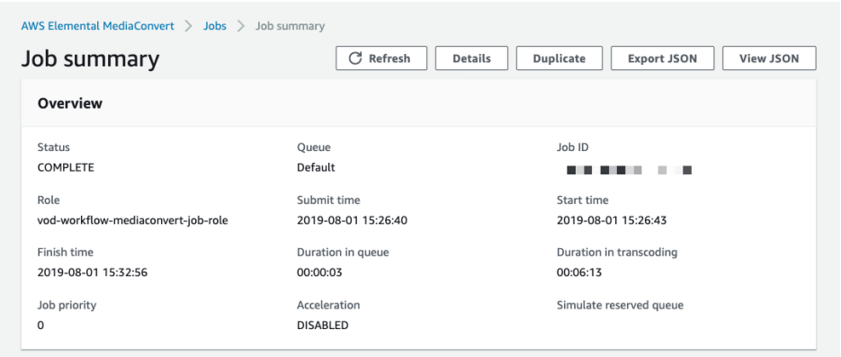 VOD Workflow with AWS Elemental 4 Capture d’écran 2020 06 15 à 16.44.31