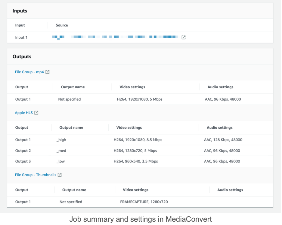 VOD Workflow with AWS Elemental 5 Capture d’écran 2020 06 15 à 16.44.58