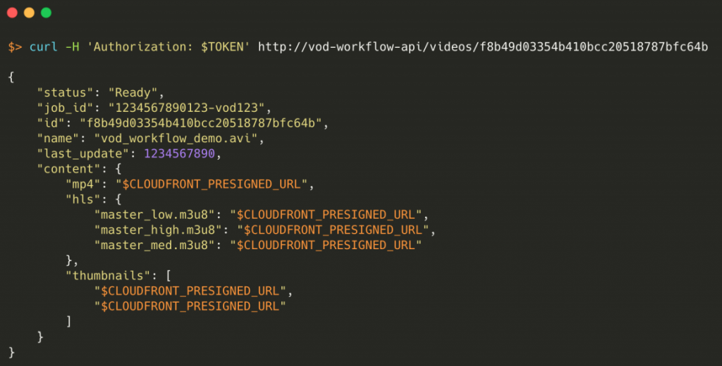 VOD Workflow with AWS Elemental 9 Capture d’écran 2020 06 15 à 17.07.55