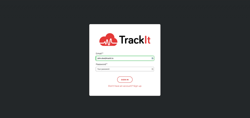trackit customized view