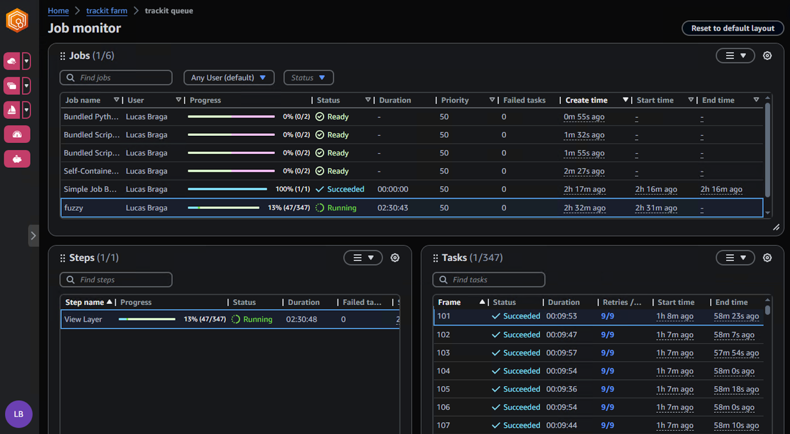 Image of the AWS Deadline Cloud Console