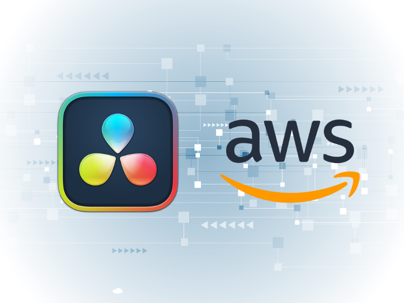 Featured image for article on transcoding videos with DaVinci Resolve on AWS